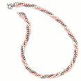 thumbnail image 2 of Sterling S Majestik Rh-pl 3 Row 4-5mm Multi Imitat Shell Pearl Necklace 18 Inch, 2 of 3