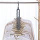 thumbnail image 2 of Organizador de perchas, perchas de plástico premium multifunción, apertura en forma de S, gancho giratorio de 360°, organizador mágico para armario (paquete gris de 2), 2 of 5
