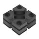 thumbnail image 2 of Alfombrillas de vibración para lavadora, 4 Uds., para que los mobiliarios caminen, alfombrilla para los pies, para de temblar, para reducir 2 capas perfecl Almohadillas antivibración, 2 of 8