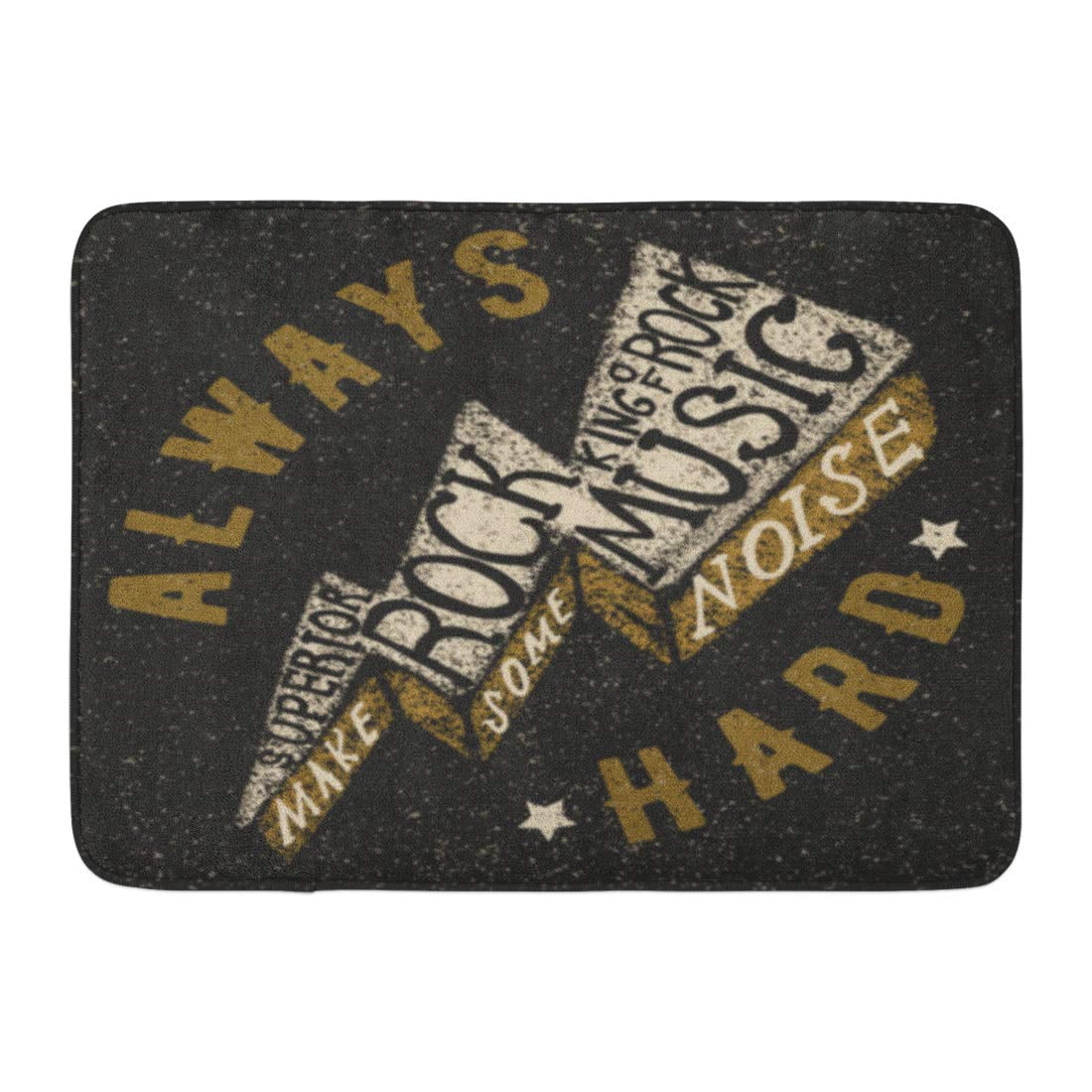 GODPOK Band Roll Rock Music Tee Graphic Varsity Rug Doormat Bath Mat 23 ...