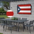 thumbnail image 6 of Outdoor TV Cover 58x37x4.5in, Puerto Rican Flag Weatherproof TV Screen Protector with Zipper, Red and White Stripes Outside Television Cover Fits Up to 60-65", 6 of 9