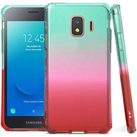 Samsung Galaxy J2 (2019) Case, by Insten Three Tone Shockproof 1.8mm TPU Rubber Candy Skin Case Cover For Samsung Galaxy J2