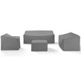 thumbnail image 3 of Crosley Brands MO75011-GY 4 Piece Sectional Cover Set, Gray, 3 of 7