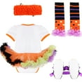 thumbnail image 2 of MSemis Girls First Halloween Outfits with Headband Leg Warmer Shoes, 2 of 7