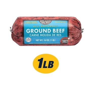 85% Lean / 15% Fat Ground Beef Round, 1 lb Roll, Fresh, All Natural*
