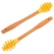 thumbnail image 3 of 2 cucharas medidoras de miel: Cuchara medidora de miel de silicona con mango de madera - Varilla versátil para mezclar jarabe en frascos, té y repostería casera, 3 of 8
