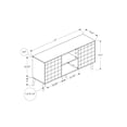 thumbnail image 2 of Tv Stand - 72 Inch - Media Entertainment Center - Storage Cabinet - Walnut, 2 of 2