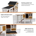 thumbnail image 6 of Luxury Wooden Rabbit Hutch for Outdoor Use - Large Wooden Rabbit Cage with Waterproof Roof, Pull-Out Tray & Expandable Design - Bunny Cage with Slip-Resistant Ramp for Rabbits, Guinea Pigs, Chickens, 6 of 8