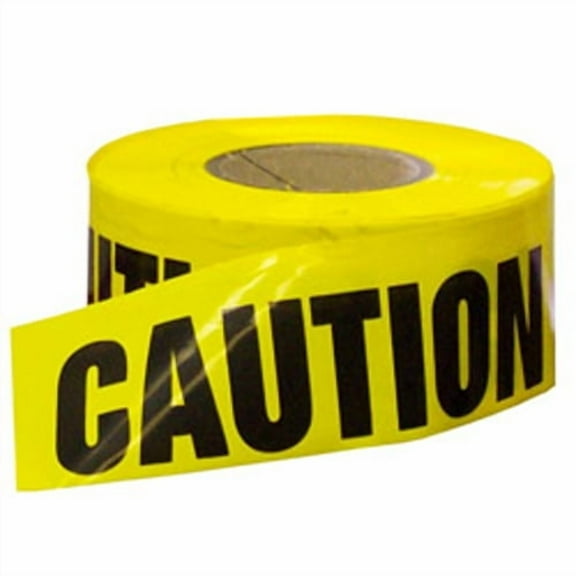 CWC Caution Tape - 2 mil, 3" x 1000', Caution Tape (Pack of 10 rolls)