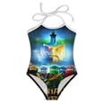 thumbnail image 3 of Ninjago Girls Swimsuits One Piece Bathing Suit Cute Toddler Kids Pool Beach Swimwear Quick Dry 3-8 Years, 3 of 6