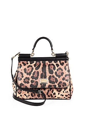 leopard print satchel