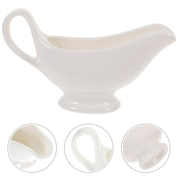 OUNONA Ceramic Gravy Boat for Home Sauce Jug with Premium Material and Fine Workmanship 1Pc