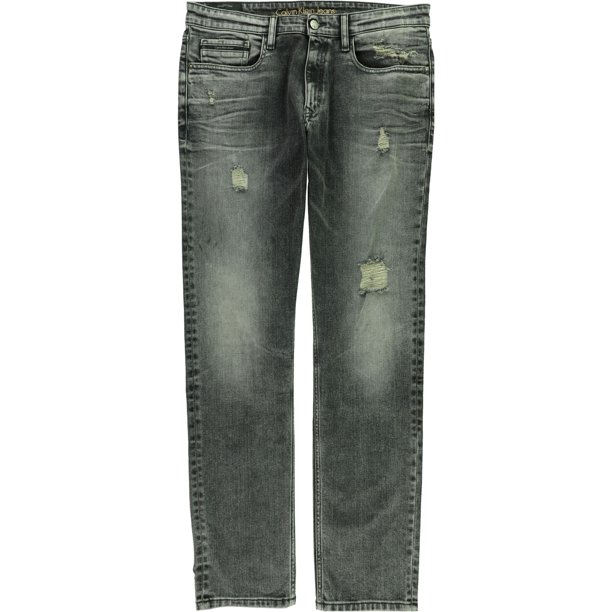 Calvin Klein - Pantalones vaqueros de pierna recta para hombre, color negro, 32 W x 32 L Calvin Klein Pierna recta