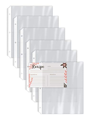 20/pkg American Crafts Page Protectors side-Loading 6x12 for 4x6 Photos 2-Pack