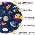 thumbnail image 4 of Space Blanket Gift - 60x80 Inches Cute Blankets for Girls & Boys - Dark Blue Soft Fuzzy Throw for Bed, Couch & Living Room, 4 of 6