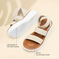 thumbnail image 5 of DREAM PAIRS Girls Flatform Wedge Open Toe platform Summer Sandals with Buckle Ankle Strap for Little Kid/Big Kid, 5 of 6