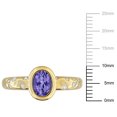 thumbnail image 2 of Everly Women’s 3/4ct Tanzanite 1/4ct Diamond 10k Yellow Gold Oval Ring - GH, I2-I3, 2 of 10