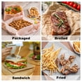 thumbnail image 7 of Uxcell 100pcs Square Checkered Wax Paper Sheets 9.84" x 9.84" for Sandwich Baking Paper, Yellow, 7 of 7