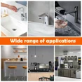 thumbnail image 7 of Silicone Sink Splash Guard – Faucet Drip Catcher & Countertop Protector Mat, Quick-Dry Non-Slip Tray For Kitchen & Bathroom (Black/Grey, 34" X 6")​, 7 of 7