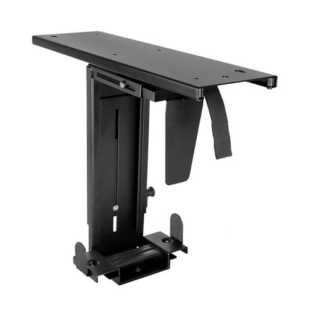 Mount-It! Under Desk CPU Mount with Sliding Track and Swivel, 22 LB