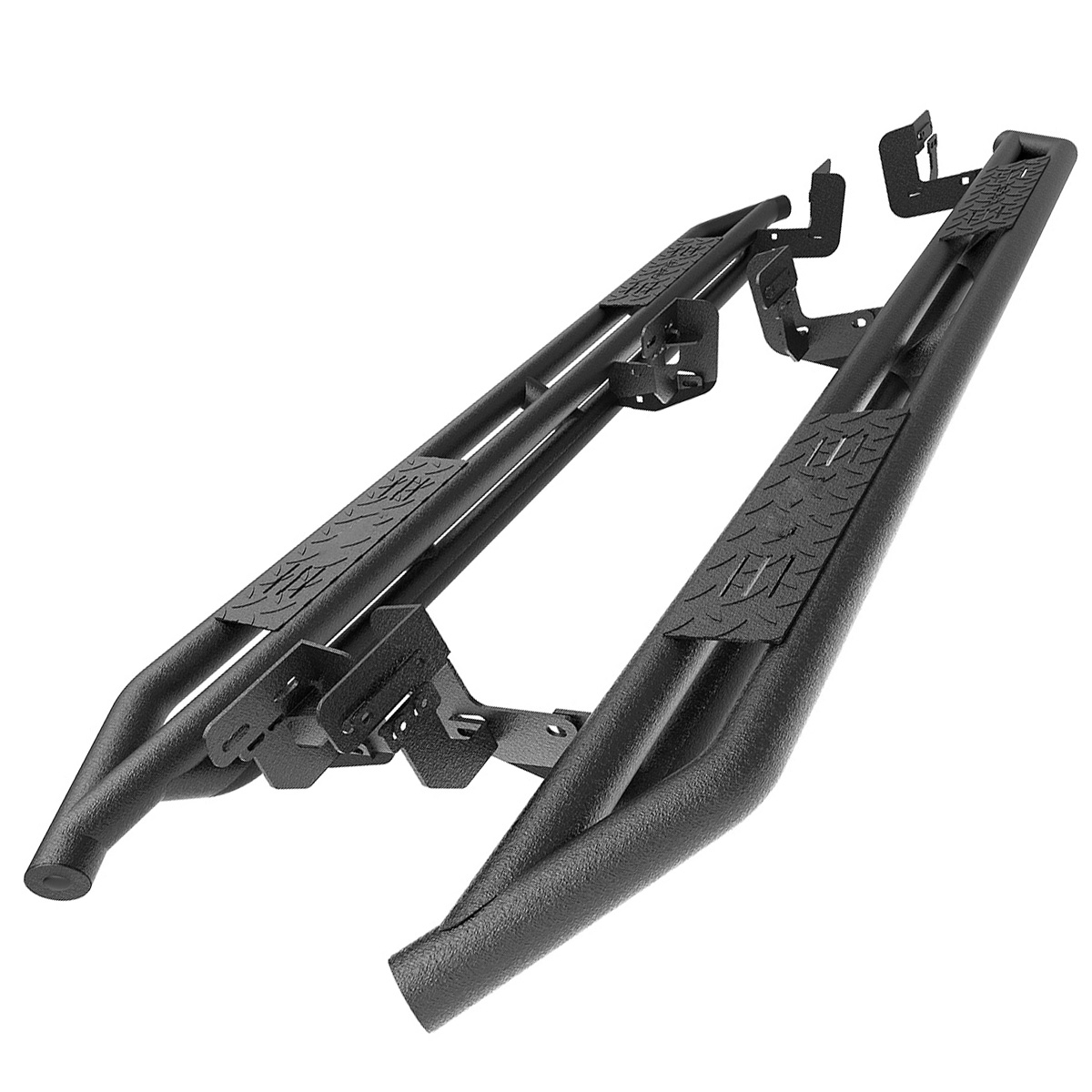 6" TriTube Armor Running Boards Fit for 20092021 Dodge Ram 1500 Quad