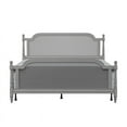 thumbnail image 6 of Hillsdale Furniture Melanie Wood and Cane King Bed French Gray, 6 of 7