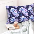thumbnail image 4 of Fotbe blue starry sky Skull flower Funda de Almohada Decorativa Estilo Occidental, Lujo en Algodón, Fundas para Almohadas King, Cojín Estampado para Decoración del Hogar-20"x30", 4 of 6