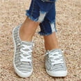 thumbnail image 4 of asdoklhq Womens Casual Shoes,Low-cut Canvas Shoes One-foot Lazy Korean Version Student Casual Flat Shoes, 4 of 5