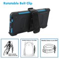 thumbnail image 4 of Mignova for LG Stylo 6 Case, Kickstand Case Heavy Duty Shockproof Armor Dual Layer Full Body Protection Case Cover with Swivel Belt Clip Built-in Screen Protector for LG Stylo 6 6.8inch(Blue), 4 of 6