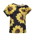 thumbnail image 4 of Blusa de manga corta con hombros descubiertos y estampado de flores para mujer Pompotops  hfajkhk128737, 4 of 8