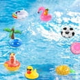 thumbnail image 2 of Porta Vasos Inflables Piscinas Alberca, Soportes Flotantes Inflables para Beber con Bomba de Aire, Decoración de Fiesta de Piscina Verano, 2 of 4