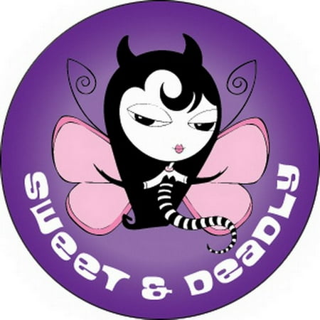 lil she creatures sweet & deadly button