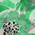 thumbnail image 1 of oneOone Rayon Sea Green Fabric Abstract-Brush Stroke With Polka Craft Projects Decor Fabric Printed By The Yard 56 Inch Wide, 1 of 5