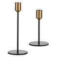 thumbnail image 3 of 2 candelabros de metal de diseño moderno y sencillo, candelabro negro antiguo, decoración para el hogar y la boda, 3 of 15