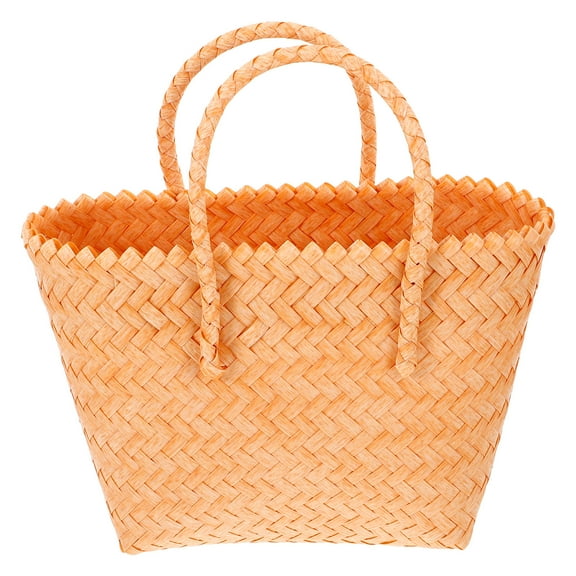 Masteelf  Woven Tote Straw Hobo Bag Women Rattan Beach Bags Woman Mother Chocolate