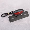 thumbnail image 3 of Brake Tail Light,Motorcycle Oval Retro LED License Plate Lamp Motorcycle LED Light Time-Tested Durability, 3 of 8