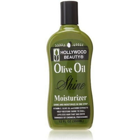 Hollywood Beauty Olive Oil Shine Moisturizer Hair Lotion, 12 fl oz