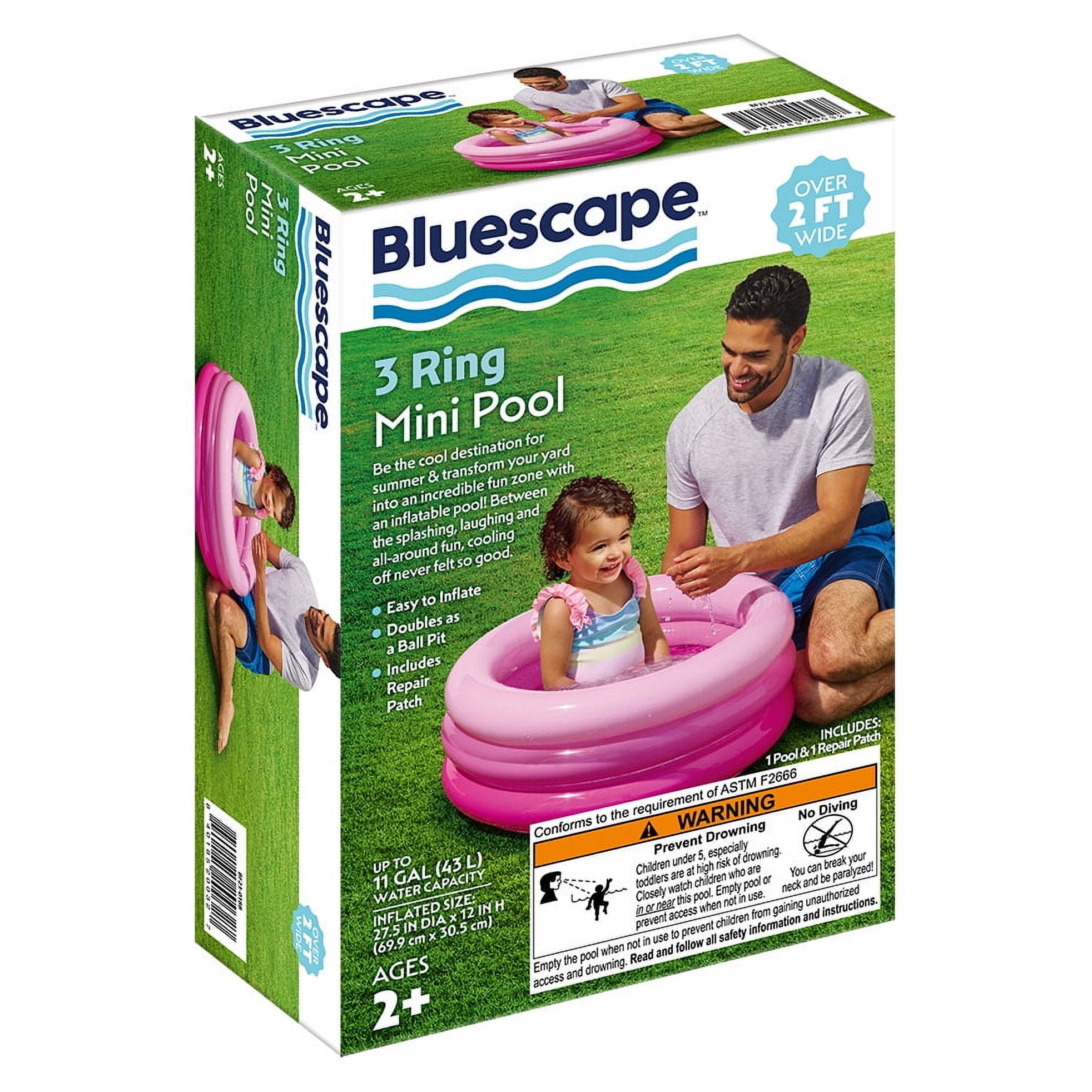 Bluescape Pink 3 Ring Mini Pool