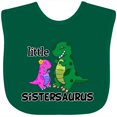 thumbnail image 3 of Inktastic Little Sistersaurus Girls Baby Bib, 3 of 4
