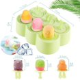 thumbnail image 2 of Molde para helado, molde de silicona para helado, mini molde para helado, molde para paletas, sorbete de helado, reutilizable, molde Magnum para sorbete de bricolaje (verde-1), 2 of 4