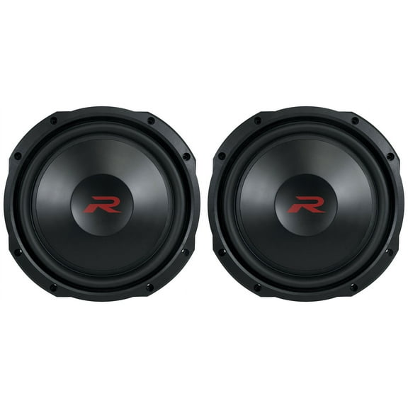 Alpine RS-W12D4 12" 600W RMS Shallow Car Subwoofers (Pair), 12" x 12" x 6"