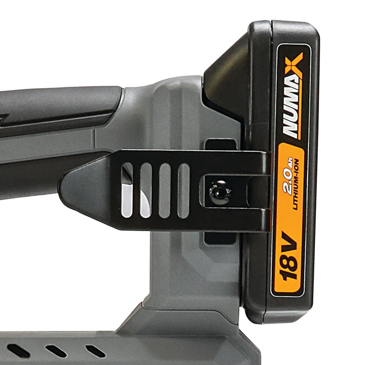 NuMax S18V31618G 18 Volt Cordless 3-in-1 16 and 18 Gauge 2" Finish Nailer / Stapler Kit with Lithium Ion Battery, Charger and Fasteners – 1000 Shots per Charge