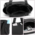 thumbnail image 5 of WOVTE Handheld travel bag, foldable luggage, travel bag, sports bag, lightweight shoulder backpack (blue), 5 of 6