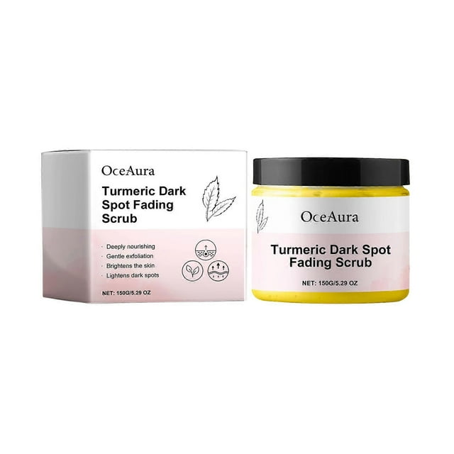 OceAura Turmeric Beauty Scrub Gently Cleanses Body Skin Exfoliating Soft Moisturizing Moisturizing Scrub