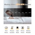thumbnail image 5 of White Black Blackout Curtains, Light Blocking Print Window Curtains, Modern Gradient Vertical Stripes Geometric Thermal Insulated Window Drapes for Living Room Kitchen Cafe 2 Panels, 104"W x 52"L, 5 of 9