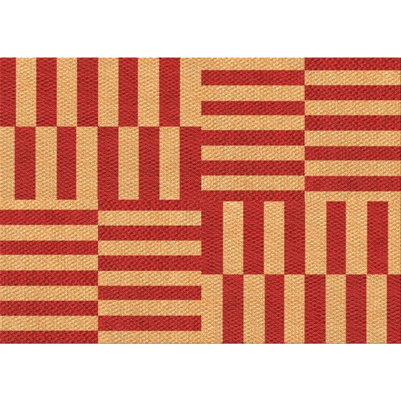 Ahgly Company Machine Washable Indoor Rectangle Transitional Orange Area Rugs, 4' x 6'