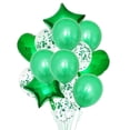 thumbnail image 2 of Toystoory 14 unids/set globo de confeti globos de fiesta de feliz cumpleaños helio de oro rosa Kits de decoración para fiestas verde, 2 of 6