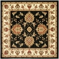 thumbnail image 5 of SAFAVIEH Lyndhurst Manuel Traditional Border Area Rug, Black/Ivory, 8'9" x 12', 5 of 5