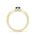thumbnail image 2 of Angara Natural 0.6 Ct. Blue Sapphire Solitaire Ring in 14K Yellow Gold for Women (Ring Size: 3), 2 of 10