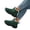 Dark Green, variant on Fleece Lined Snow Boots, Fleece Lined Quilted Snow Boots Winter Outdoor Strolling, Hook and Loop Closure Thermally Insulated Footwear Holiday Travel Wearing, Heavy Duty Traction Sole Shoes, Black 6
